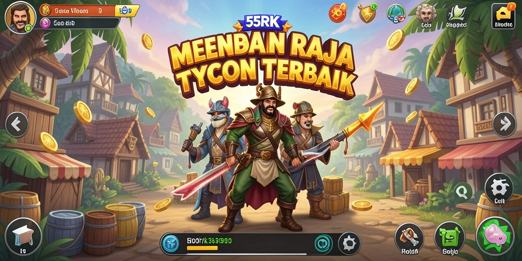 Screenshot utama menunjukkan gameplay mendalam 55RK dengan grafis yang menarik.