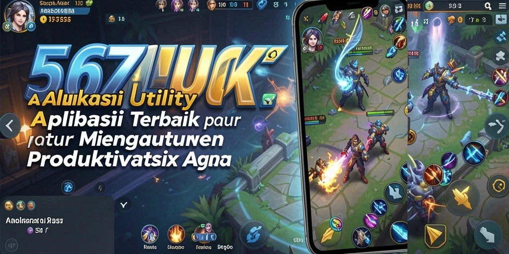 Tampilan screenshot dari aplikasi 567LUCK yang menampilkan fitur Utility.