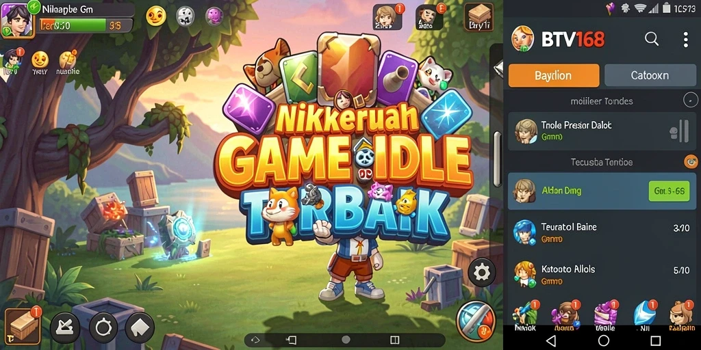 Tampilan gameplay BTV168 yang menarik dan penuh warna.
