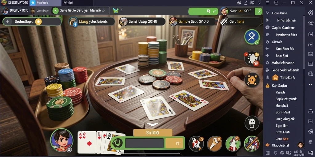 Tampilan gameplay Gaple yang seru di DIREKTURTOTO.