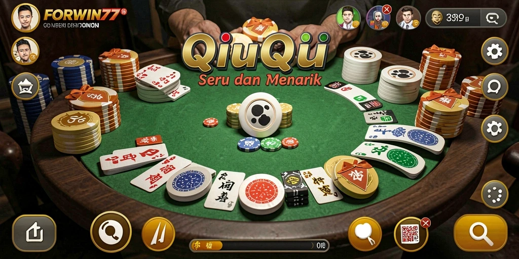 Tampilan gameplay QiuQiu yang menarik dan dinamis.