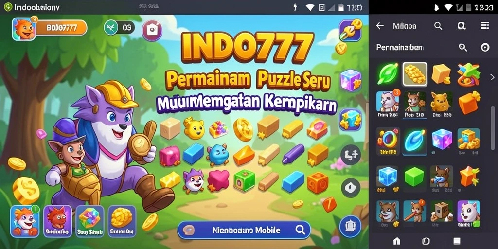 Gambaran gameplay Puzzle INDO777 yang seru dan menantang.