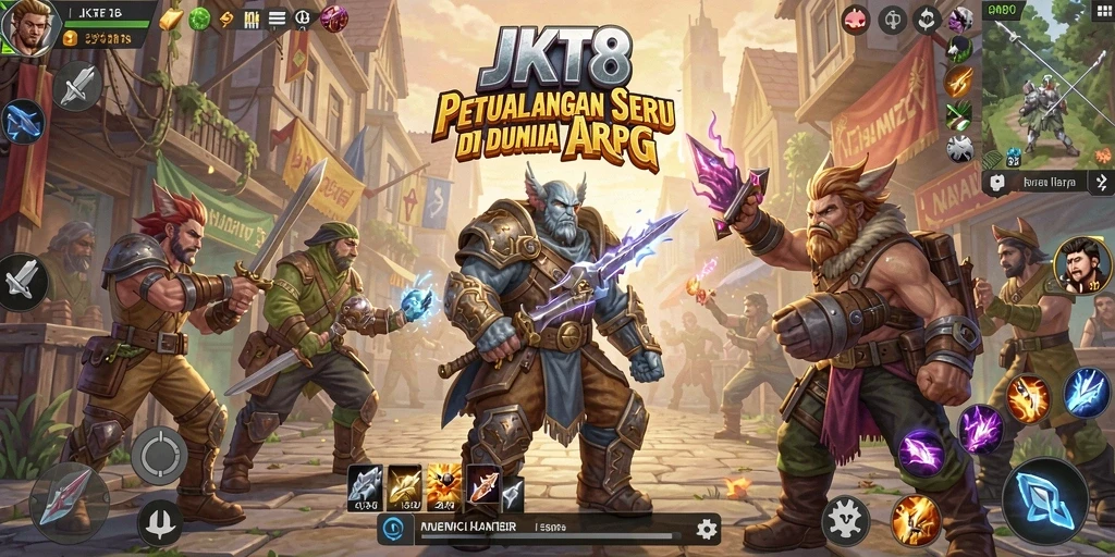 Screenshot gameplay JKT8 dengan aksi seru dan grafis menakjubkan.