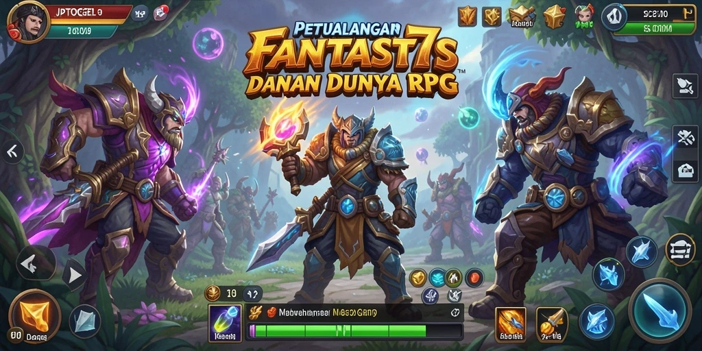 Tampilan layar utama JPTOGEL77 menampilkan aksi mendebarkan di dunia RPG.