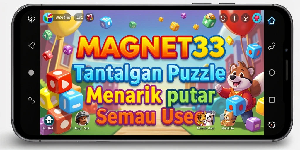 Tampilan gameplay MAGNET33 yang menampilkan berbagai tantangan puzzle.