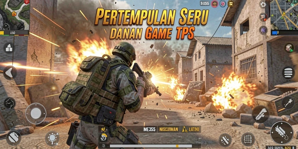 Gameplay seru ME355 dengan aksi tembak-menembak yang intens.