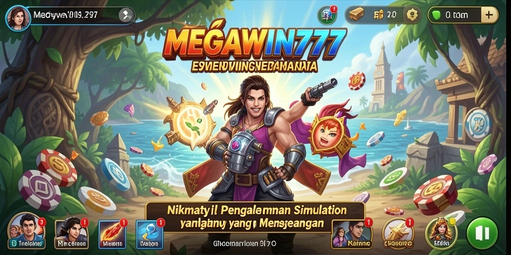 Tampilan menarik dari gameplay MEGAWIN777 dalam simulasi yang seru.