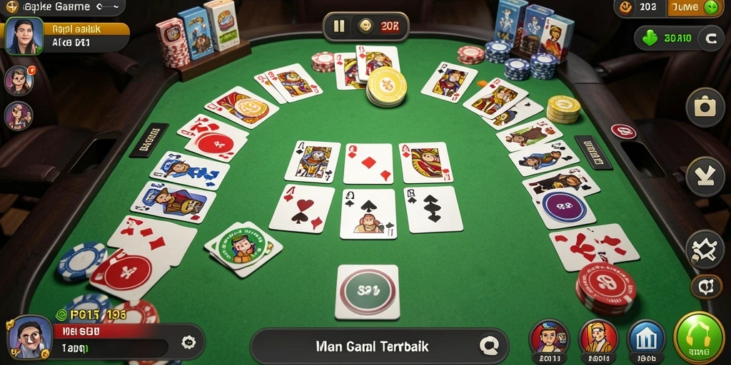 Screenshot gameplay PG11 yang menampilkan serunya permainan Gaple.