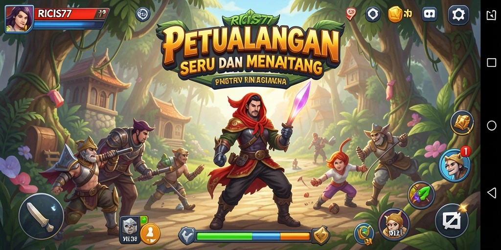 Tampilan gameplay RICIS77 yang menakjubkan dengan aksi seru.