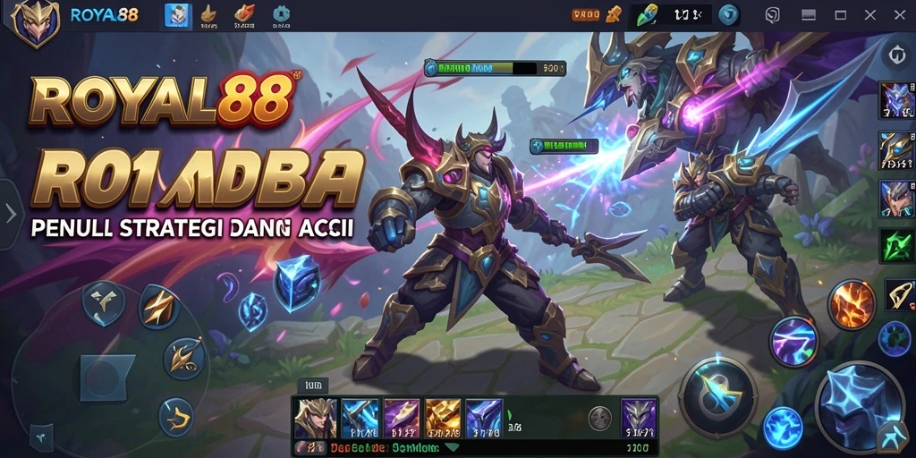 Screenshot gameplay ROYAL88 menampilkan aksi pertempuran yang mendebarkan.