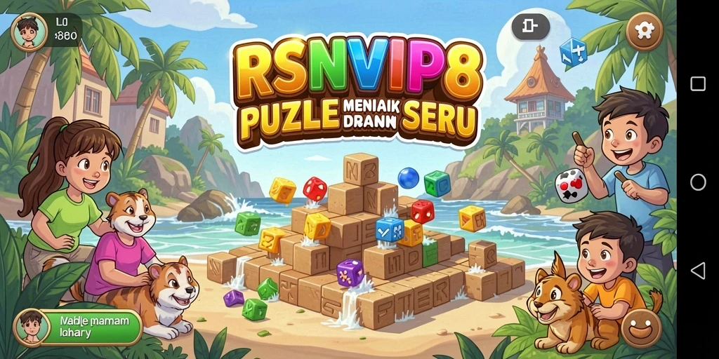 Tampilan permainan Puzzle menarik di RSNVIP8 dengan level beragam.