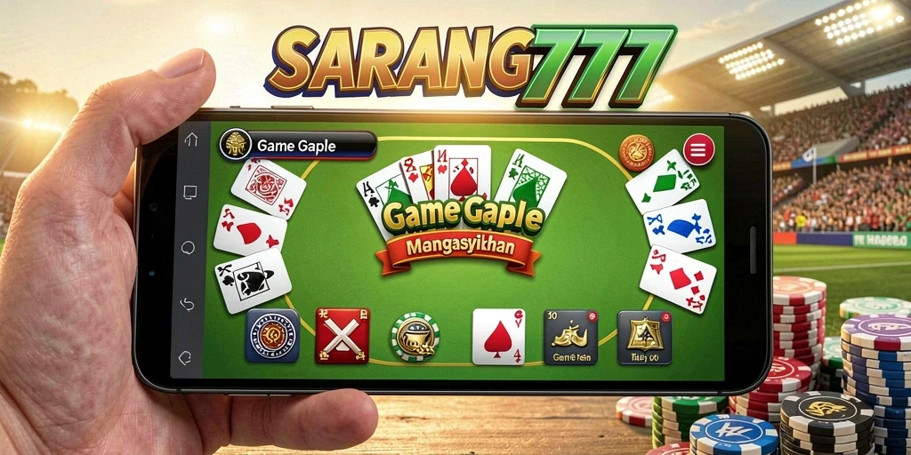 Tangkapan layar SARANG777 menampilkan suasana kompetitif dalam permainan Gaple.