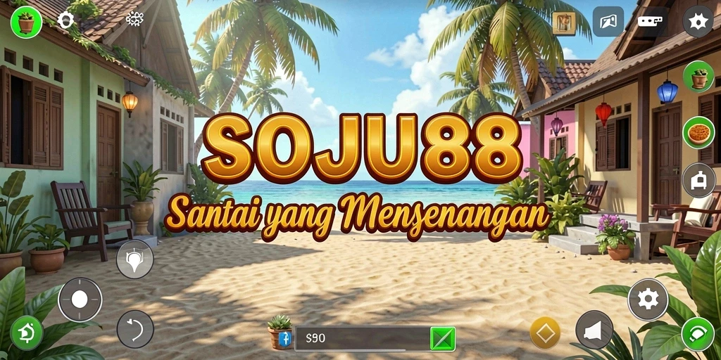 Tampak gameplay seru dari SOJU88 dengan grafis cerah.