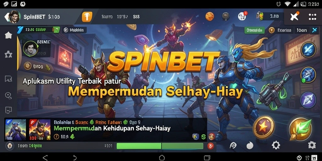 Tampilan antarmuka SPINBET yang intuitif dan praktis untuk pengguna.