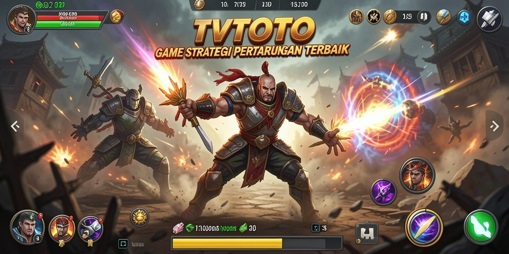 Tampilan gameplay seru dari TVTOTO dengan aksi strategi yang mendebarkan.