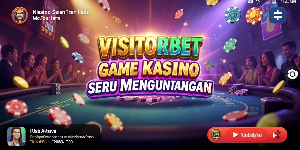 Tampilan menarik dari gameplay seru di VISITORBET Kasino.
