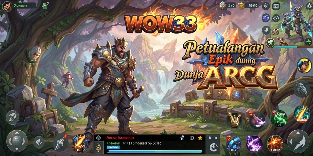 Screenshot utama WOW33 menampilkan aksi pertarungan yang seru dalam gameplay ARPG.