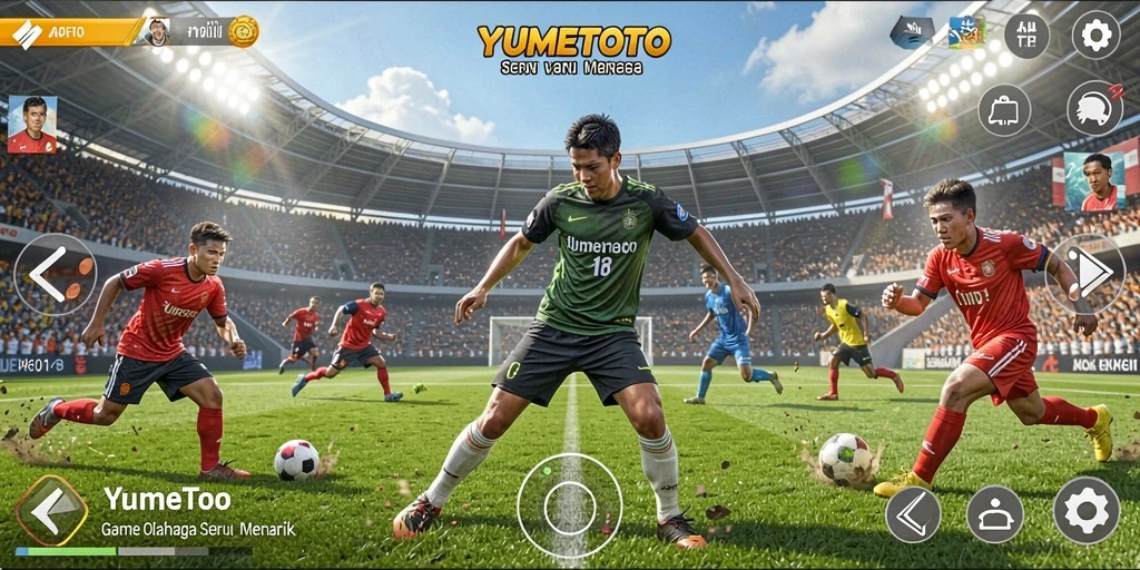 Tampilan gameplay YUMETOTO yang seru dan kompetitif.