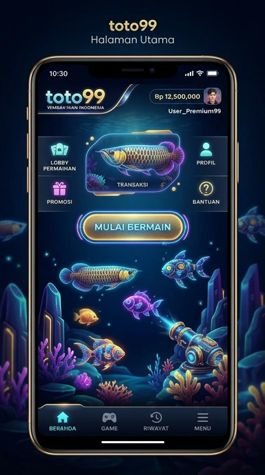 Screenshot fitur utama dari aplikasi toto99.